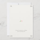 White & Ivory | Chic Floral Wedding Save the Date (裏面)