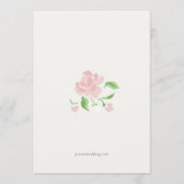 White & Ivory | Petit Floral Wedding Invitation 招待状 (裏面)