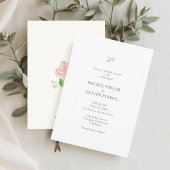 White & Ivory | Petit Floral Wedding Invitation 招待状