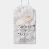 White Ivory Quiet Luxury Romantic Elegant Wedding  ギフトタグ (正面)