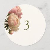 White & Ivory | Rose Table No & Menu Round メニュー (裏面)