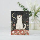 White Kitty and the Moon ポストカード (スタンド正面)