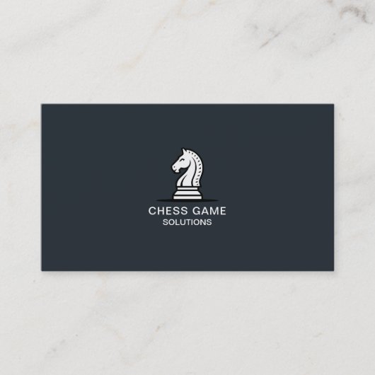 White Knight Chess Piece 名刺 (正面)