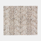 White knitting wool texture background. フリースブランケット (正面(横))