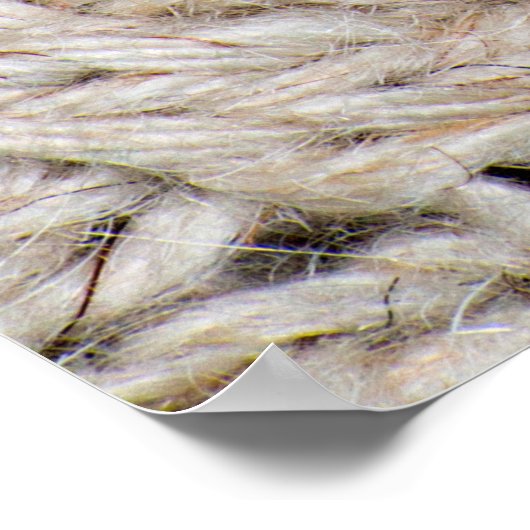 White knitting wool texture background. ポスター (角)