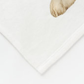 White Lab Christmas Tree Light Pajama Labrador Dog フリースブランケット (角)