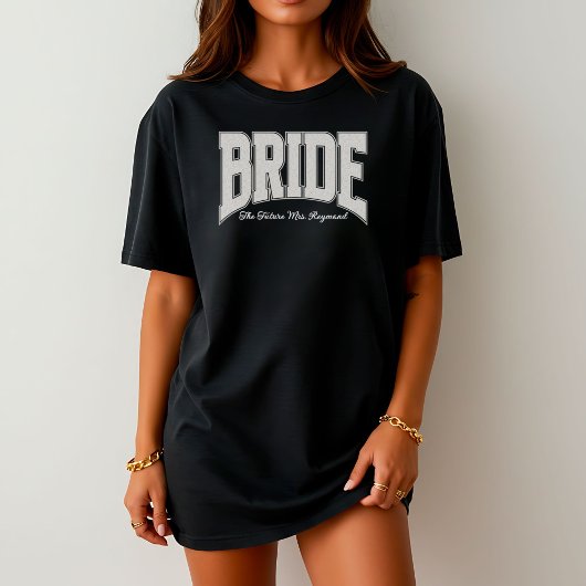 White Lace BRIDE Engagement Shower Bach Party Tシャツ