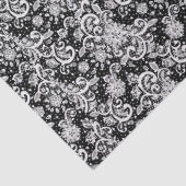 White Lace on Black  薄葉紙 (詳細)