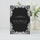 White Lace Wreath Memorial Funeral Loved One (スタンド正面)