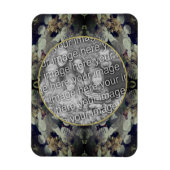 White Lacecap Hydrangea Frame写真を追加 マグネット (縦)