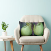 White Lady Slipper Orchid Flower Pair  ランバークッション (椅子)