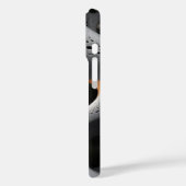 White Lattice with Amber Glow Abstract Case Case-Mate iPhoneケース (裏面 / 左)