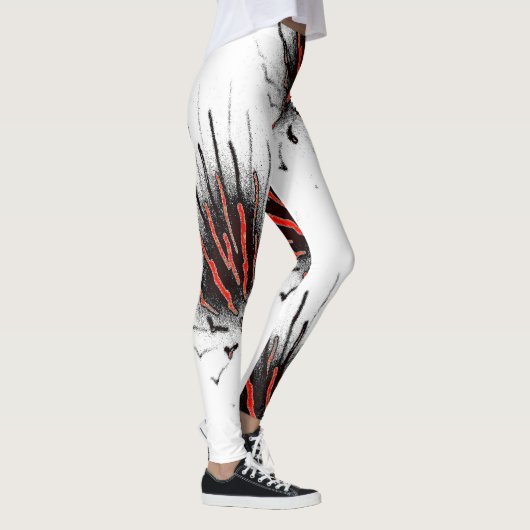 White Lava Flow Leggings レギンス (右)