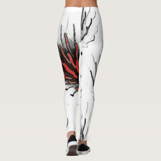 White Lava Flow Leggings レギンス (裏面)