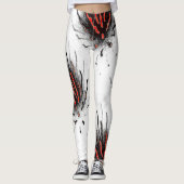 White Lava Flow Leggings レギンス (正面)