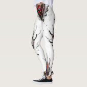 White Lava Flow Leggings レギンス (左)