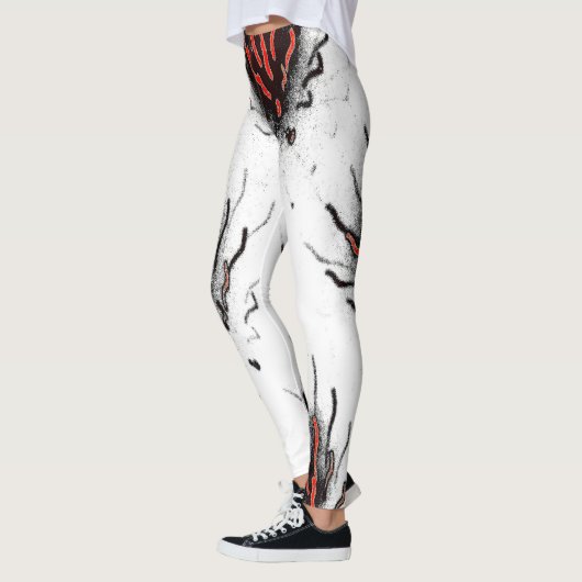 White Lava Flow Leggings レギンス (左)