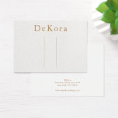White Leather Hair Clip Barrette Display Card (デスク)