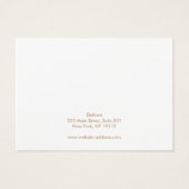 White Leather Hair Clip Barrette Display Card (裏面)