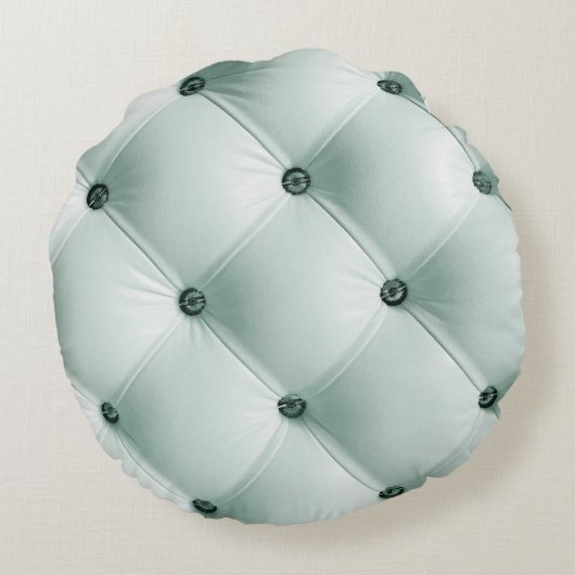 White Leather Texture in Luxury Interiorabstract,b ラウンドクッション (裏面)