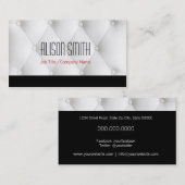 White leather upholstery 名刺 (正面/裏面)