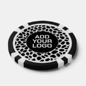 White Leopard Elegant Trendy Luxury Collection ポーカーチップ (シングル)