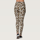 White Leopard Print Safari ID1157 レギンス (裏面)
