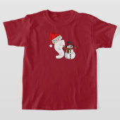 White letter christmas gift  tシャツ (レイダウン)