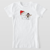White letter E christmas gift  Tシャツ (レイダウン)