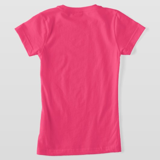 White letter j Christmas gift Tシャツ (レイダウン裏面)