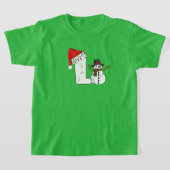 White letter L christmas gift  Tシャツ (レイダウン)