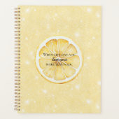 White Life Gives You Lemons Quote プランナー手帳 (正面)