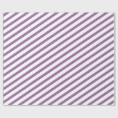 white-lilac stripes – lila-weiß gestreift ラッピングペーパー (フラット)