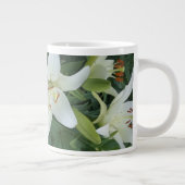 White Lilies ジャンボコーヒーマグカップ (右)