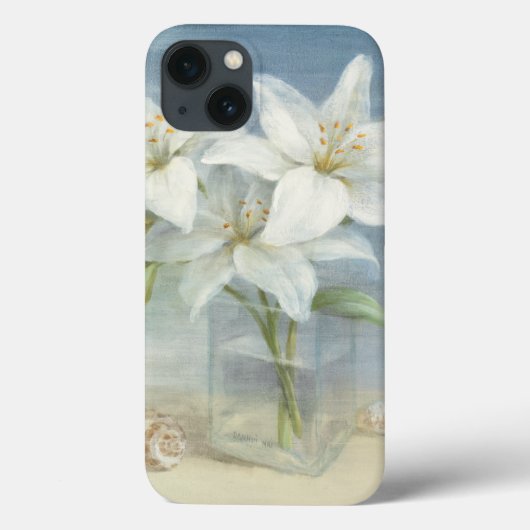 White Lilies and Shells Case-Mate iPhoneケース (裏面)