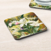 White Lilies in Bloom コースター (左側)