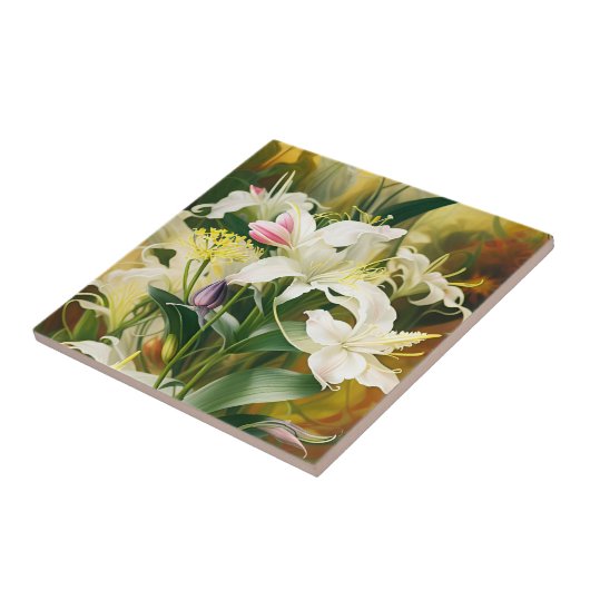 White Lilies in Bloom タイル (側面)