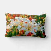 White Lilies Lumbar Pillow ランバークッション (裏面)