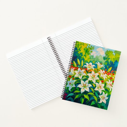 White Lilies Notebook ノートブック (内部)