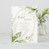 White Lillies of the Valley Whimsical Bridal  招待状 (スタンド正面)