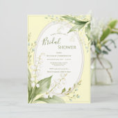 White Lillies of the Valley Yellow Bridal  招待状 (スタンド正面)