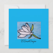 White Lily Flat Card (裏面)