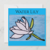 White Lily Flat Card (正面)