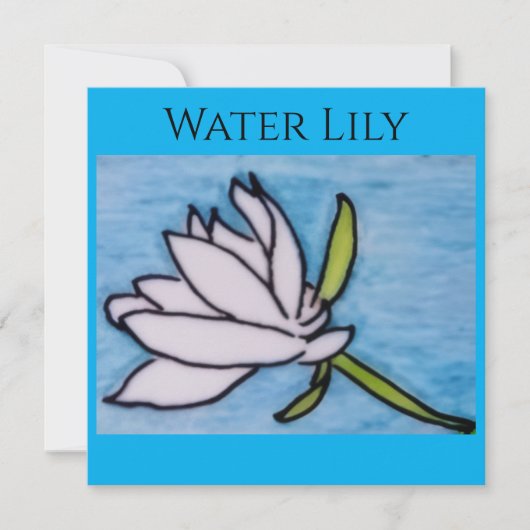 White Lily Flat Card (正面)