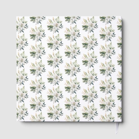 White Lily Flowers Wedding ゲストブック (裏面)