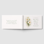 White Lily Sympathy Remembrance Book ゲストブック (全面)