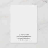 White Linen Pattern Jewelry Earring Display  名刺 (裏面)