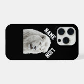 White Lion Phone case iPhoneケース (裏面横)