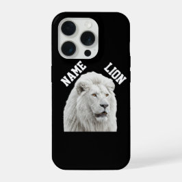 White Lion Phone case iPhone 15 Proケース