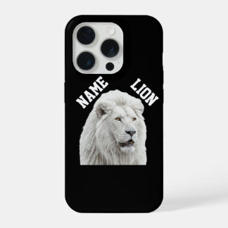 White Lion Phone case iPhone 15 Proケース